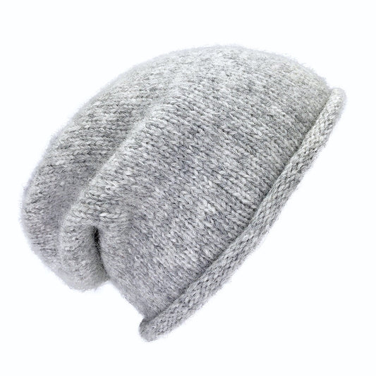 Gray Essential Knit Alpaca Beanie