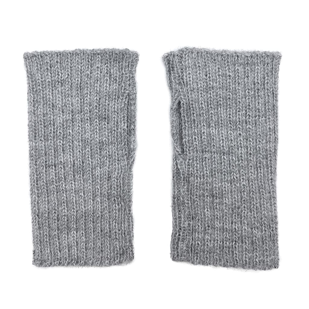 Gray Minimalist Alpaca Gloves