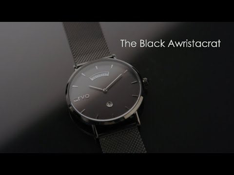 Black Watches for Men and Women - Awristacrat Gray Band - Arvo